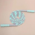 Soft Beaded Jump Rope Non-Slip Handle Adjustable