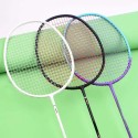 Ultralight Full Carbon Strung Badminton Racket with Grips and Bag