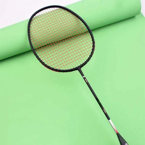 Ultralight Full Carbon Strung Badminton Racket with Grips and Bag