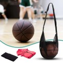 Portable Drawstring Basketball Backpack Mesh Bag