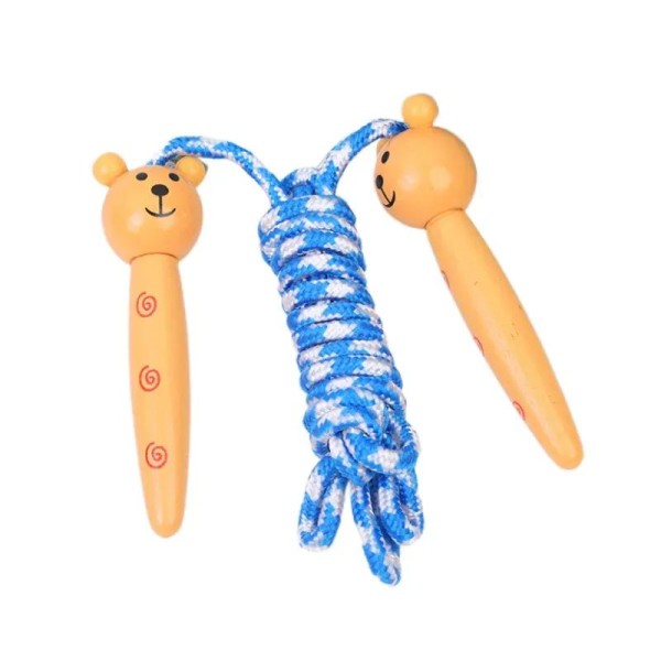 Kids Jump Rope Adjustable Cotton Braided Skipping Rope